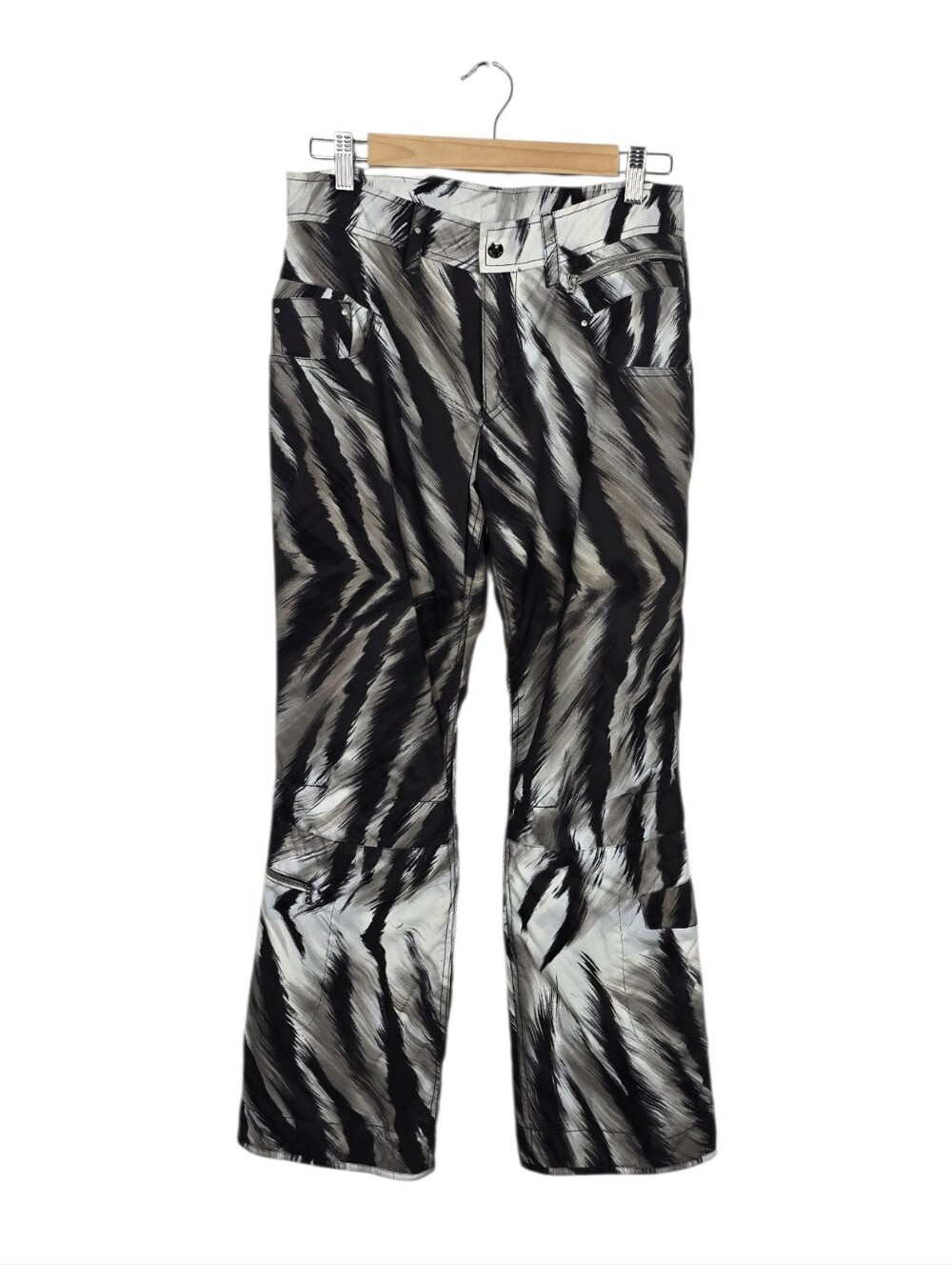 NWT Bogner Rikka Ski Pants Embroidered Pocket Snow Pants US 8 Abstract Print